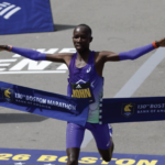 John Korir shatters course record to defend Boston Marathon title